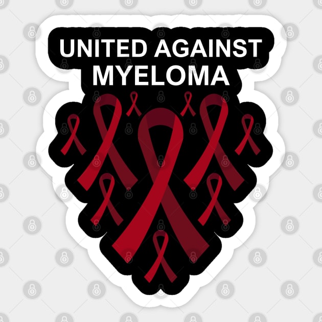 United Against Myeloma Sticker by MtWoodson